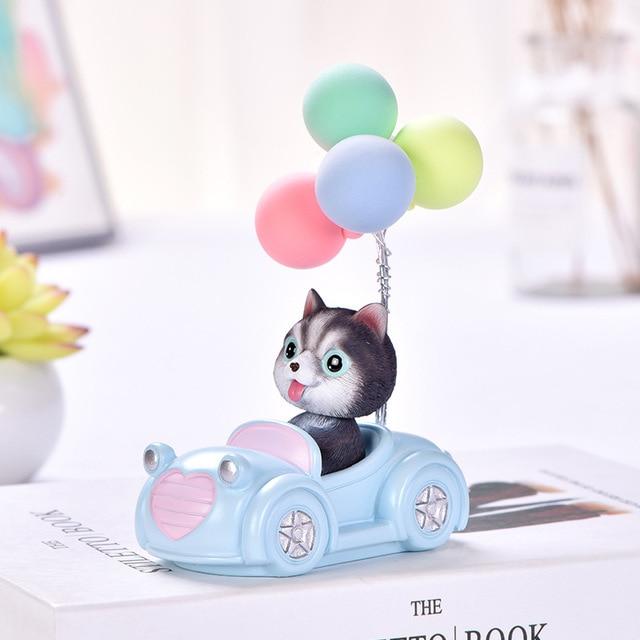 Cutest Balloon Car Husky BobbleheadCar AccessoriesHusky