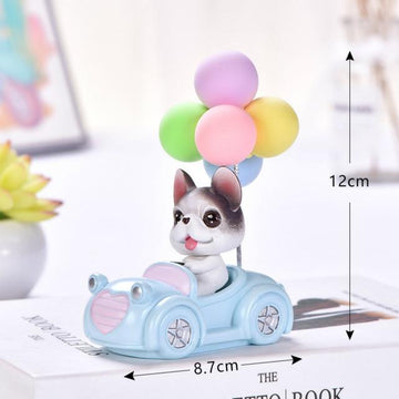 Cutest Balloon Car Pug BobbleheadCar AccessoriesBoston Terrier / French Bulldog