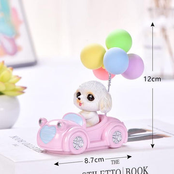 Cutest Balloon Car Pug BobbleheadCar AccessoriesToy Poodle / Shih Tzu / Maltese / Bichon Frise