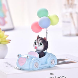 Cutest Balloon Car Shiba Inu BobbleheadCar AccessoriesHusky