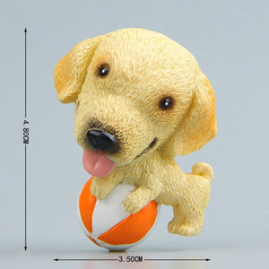 Cutest Bichon Frise Fridge Magnet-Home Decor-Bichon Frise, Dogs, Home Decor, Magnets-Labrador with Ball-21