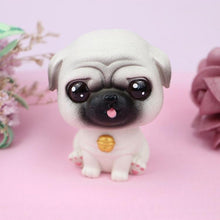 Load image into Gallery viewer, Cutest Black and White Pied French Bulldog Love Miniature BobbleheadCar AccessoriesPug