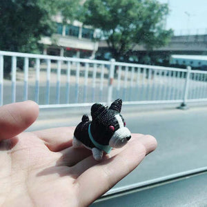 Image of a cutest boston terrier keyring