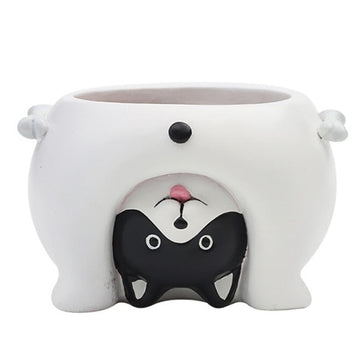 boston terrier succulent planter Boston Terrier Planter