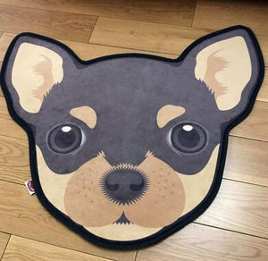 Image of a Chihuahua rug in the cutest Chihuahua face