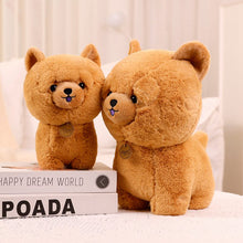 Load image into Gallery viewer, image of an adorable chow chow stuffed animal plush toy - brown