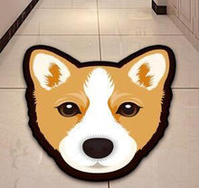 Load image into Gallery viewer, Image of a corgi rug in the cutest corgi face