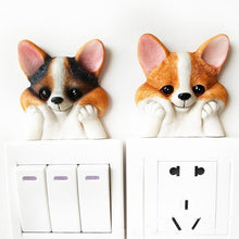 Load image into Gallery viewer, Cutest Corgi Love 3D Wall Stickers-Home Decor-Corgi, Dogs, Home Decor, Wall Sticker-4