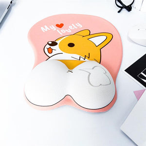 Cutest Corgi Love MousepadsAccessoriesPink
