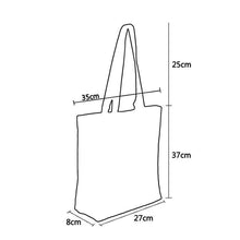 Load image into Gallery viewer, Image of the size of dog tote bag