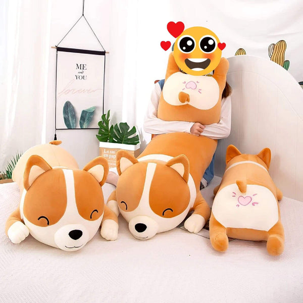 Corgi Stuffed Animal Huggable Plush Pillows Small to Giant Size