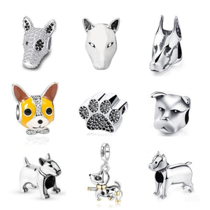 Cutest Dog Themed Silver Pendants & Charm BeadsDog Themed Jewellery