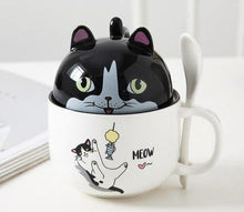 Load image into Gallery viewer, Cutest Dual Use Pug Love Ceramic Coffee Mug-Mug-Dogs, Mugs, Pug-Cat - Black-350ml-4