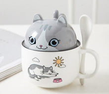 Load image into Gallery viewer, Cutest Dual Use Pug Love Ceramic Coffee Mug-Mug-Dogs, Mugs, Pug-Cat - Gray-350ml-5