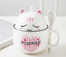 Load image into Gallery viewer, Cutest Dual Use Pug Love Ceramic Coffee Mug-Mug-Dogs, Mugs, Pug-Cat - White-350ml-9