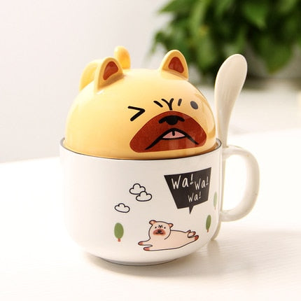Cutest Dual Use Pug Love Ceramic Coffee Mug-Mug-Dogs, Mugs, Pug-Pug-350ml-1