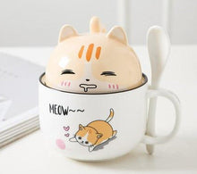 Load image into Gallery viewer, Cutest Dual Use Shiba Inu Love Ceramic Coffee Mug-Mug-Dogs, Mugs, Shiba Inu-Cat - Light Orange-12