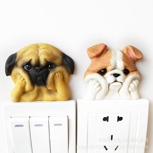 Cutest English Bulldog Love 3D Wall Sticker-Home Decor-Dogs, English Bulldog, Home Decor, Wall Sticker-3