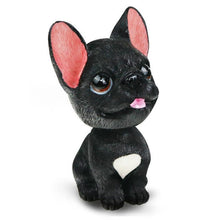 Load image into Gallery viewer, Image of a black french bulldog bobblehead