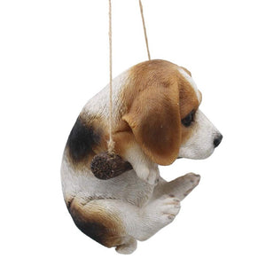 Cutest Hanging Beagle Garden StatueHome Decor