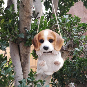Cutest Hanging Beagle Garden StatueHome Decor