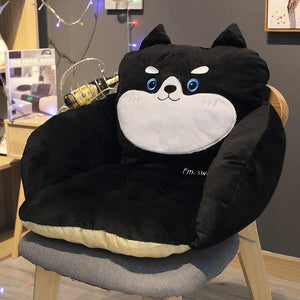 Cutest Husky Back and Chair Plush CushionHome Decor