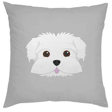 Load image into Gallery viewer, Cutest Maltese Love Cushion CoversCushion CoverMaltese - Face - Grey BGOne Size