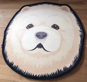 Cutest Bichon Frise Floor RugHome DecorSamoyedMedium