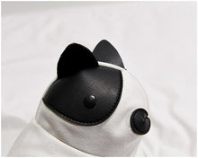 Load image into Gallery viewer, Cutest Pied Black and White French Bulldog Love Messenger BagAccessories