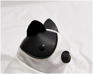 Cutest Pied Black and White French Bulldog Love Messenger BagAccessories
