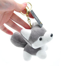 Load image into Gallery viewer, Cutest Plush Husky Keychain or Good Luck CharmKey Chain