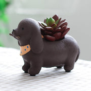Cutest Schnauzer Love Succulent Plants Flower Pot-Home Decor-Dogs, Flower Pot, Home Decor, Schnauzer-12