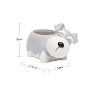 Cutest Schnauzer Love Succulent Plants Flower Pot-Home Decor-Dogs, Flower Pot, Home Decor, Schnauzer-2