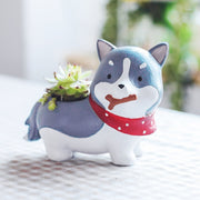 Cutest Schnauzer Love Succulent Plants Flower Pot-Home Decor-Dogs, Flower Pot, Home Decor, Schnauzer-8