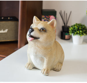 Cutest Shiba Inu Love Piggy Bank Statue-Home Decor-Dogs, Home Decor, Piggy Bank, Shiba Inu, Statue-2