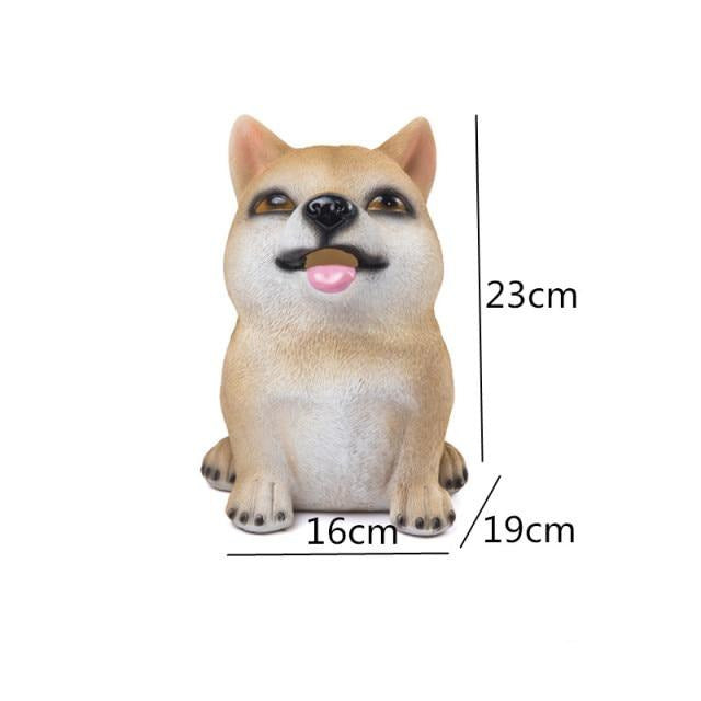 Cutest Shiba Inu Love Piggy Bank Statue-Home Decor-Dogs, Home Decor, Piggy Bank, Shiba Inu, Statue-4