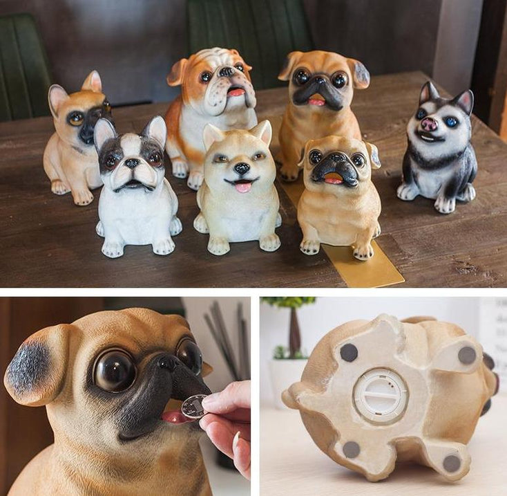 Cutest Shiba Inu Love Piggy Bank Statue-Home Decor-Dogs, Home Decor, Piggy Bank, Shiba Inu, Statue-5