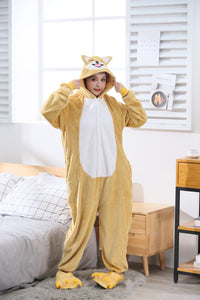 Cutest Shiba Inu Onesie Pajamas with Hoodie-Apparel-Apparel, Dogs, Onesies, Pajamas, Shiba Inu-2
