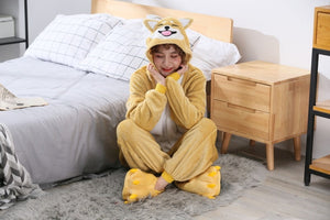 Cutest Shiba Inu Onesie Pajamas with Hoodie-Apparel-Apparel, Dogs, Onesies, Pajamas, Shiba Inu-5