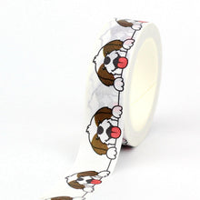 Load image into Gallery viewer, Close image of Shih Tzu masking tape in the happiest infinite Shih Tzu design