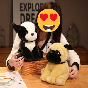 Cutest Sitting Boston Terrier Stuffed Animal Plush Toys-Soft Toy-Boston Terrier, Dogs, Home Decor, Soft Toy, Stuffed Animal-3