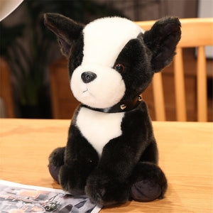 image of a boston terrier stuffed animal plush toy 
