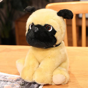 Cutest Sitting Dog Stuffed Animals - Boston Terrier, Husky, Pug, Schnauzer-Soft Toy-Dogs, Home Decor, Soft Toy, Stuffed Animal-Pug-Small-4