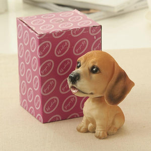 Cutest Sitting Dogs Bobbleheads for Dog LoversCar AccessoriesBeagle