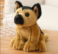 Load image into Gallery viewer, Image of a super cute sitting german shepherd stuffed animal