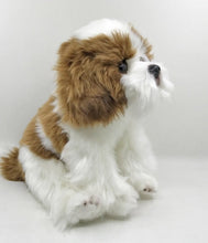Load image into Gallery viewer, image of an adorable shih tzu stuffed animal soft toy - side view