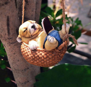 Cutest Sleeping Chihuahua Hanging Garden Statue-Home Decor-Chihuahua, Dogs, Home Decor, Statue-5