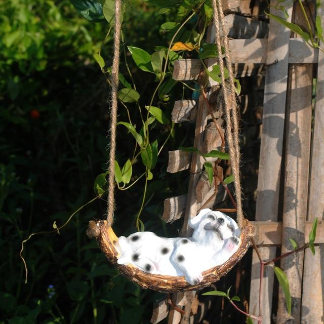 Cutest Sleeping Dalmatian Garden Statue