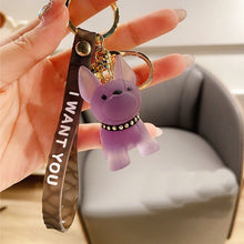 Load image into Gallery viewer, Cutest Translucent Boston Terrier Keychains-Accessories-Accessories, Boston Terrier, Dogs, Keychain-Dark Purple-5