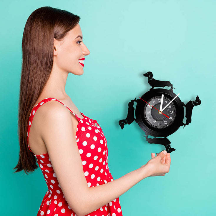 Dachshund All Day Vinyl Record Wall Clock-Home Decor-Dachshund, Dogs, Home Decor, Wall Clock-16